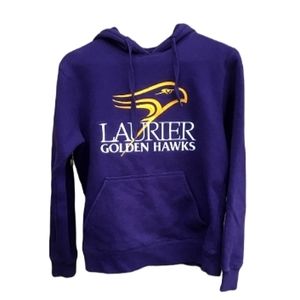 Laurier golden hawks purple hoodie size small